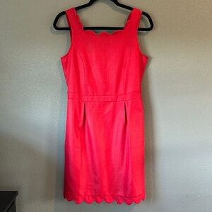 Revelry Red Sheath Mini Dress Square Neck Sleeveless